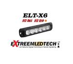 ELT-X6 LED Flitser 6 x 3 watt ECER65 K2 IP67 12/24V 3 Jaar Garantie