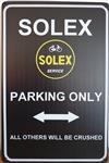 Solex parking only reclamebord