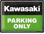Kawasaki Parking only reclamebord