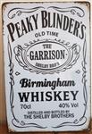 Peaky Blinders Whiskey wit reclamebord