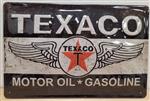 Texaco motor oil gasoline reclamebord