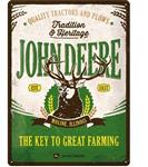 John Deere the key to great farming reclamebord