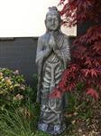 Groetende boeddha XXL beeld, vol steen.