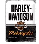 Harley-davidson reclamebord Motorcycles established 1903