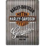 Harley-davidson reclamebord genuine motorcycles