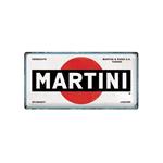 Martini reclamebord relief