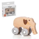Free2Play - Houten speelgoed met siliconen wielen - Olifant / Elephant