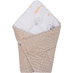 Bubaba wikkeldeken - Wikkeldoek - Draagdoek 2 in 1 Sleepy Animals - Beige  (0-6mnd)