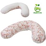 Bubaba - Body/Relax Pillow - Zwangerschapskussen - Voedingskussen met wasbare hoes (170x35cm) - Flor