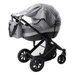 FreeON universele Zonnescherm met Luifel voor buggy, kinderwagen en wandelwagen - Cover - Koala Grij