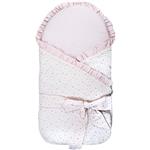 Bubaba Nanny Bag wikkeldeken - Draagdoek - Lovely Hearts Pink (0-6mnd)