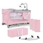 Kinderkraft Campingbed - Leody met accessoires - Roze