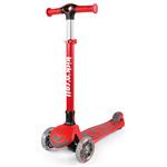 Kick n Roll Scooter - Opvouwbare aluminium step met LED wielen - Rood