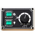 Snelheidsregelaar 10.0 ampère met verlichting schakelaar