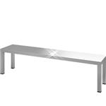 Rvs etagère 1 hoog 1600x400x400 mm