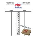 PDC Scoreset 45x30 cm