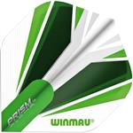 Winmau Prism Alpha Flights Translucent Groen Wit