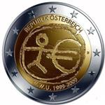 Oostenrijk 2 Euro 2009 10 Jaar Europese Monetaire Unie