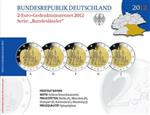 Duitsland 2 Euro 2012 Neuschwanstein Proof Serie van 5