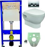 Geberit UP 100 +Mercurius wc+zitting+Delta 21 glanschroom