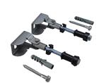 Wand- + hoekbevestigingset ten behoeve van Geberit UP-320