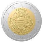 Spanje 2 Euro 2012 -10 jaar Euro-