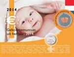 Nederland BU 2014 -Babyset- Neutraal met Gekleurde penning