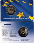 Letland 2 Euro 2015 - 30 Jaar Europese Vlag - Coincard