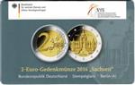 Duitsland 2 Euro 2016 Coincard Sachsen Letter A