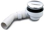 Turboflow douchebaksifon voor gat 90mm chroom