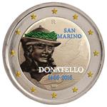 San Marino 2 Euro 2016 Donatelo Gekleurd