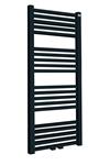 Tower sierradiator antraciet 1190x600  midden onder aansluiting