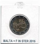 Malta 2 Euro 2016 Ggantija Tempels + Muntteken F