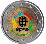 San Marino 2 Euro 2017 Duurzaam Toerisme Gekleurd