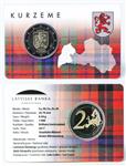 Letland 2 Euro 2017 Kurzeme Coincard