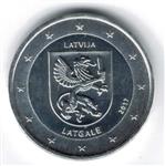 Letland 2 Euro 2017 Letgallen Verzilverd