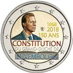 Luxemburg 2 Euro 2018 150 Jaar Grondwet Gekleurd