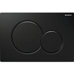 Geberit Sigma 01 bedieningsplaat 2 knops up gitzwart 115770DW5