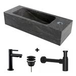 Fontein hardsteen Saniflex Slim rechts Black edition