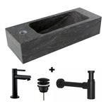 Fontein hardsteen Saniflex Slim links Black edition