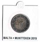 Malta 2 Euro 2019 Natuur en Omgeving Muntteken in Munthouder