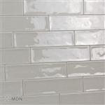 Handvorm tegels 7,5 x 30 cm muis grijs-35m²