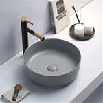 Gekleurde ronde waskom mat grijs