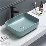 Gekleurde rechte waskom mat mint groen