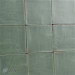 Oud Makkum jade mat groene handvorm tegels 13x13 cm-45m²