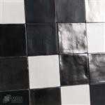 Handvormtegels 13x13 Mat wit Mat zwart en Platinum mix
