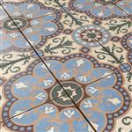 Keramische Portugese vloertegels 20x20 bloem motief met bonte kleuren-59m²