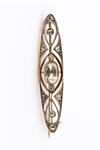 Antieke Art Nouveau brochette met diamant