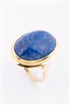 Gouden ring met lapis lazuli