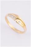 Gouden ring met 5 briljanten